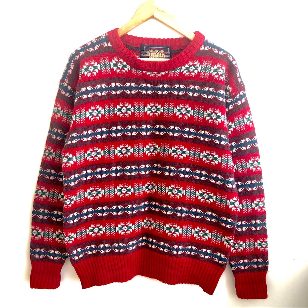 EUC Ralph Lauren fair isle wool sweater M